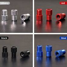 Accesorios para bicicleta de carretera de velocidad única VXM, incluido un adaptador de válvula francesa a americana, de válvula Presta a Schrader, y una bomba - Multicolor - Ver 8