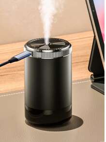 Máquina de aromaterapia con conexión USB para montaje en vehículo, difusor de aceites esenciales de escritorio, máquina de aromaterapia para rociar habitaciones de hotel, desodorización de baños y difusor de aire para salas de estar y dormitorios con modo silencioso. Disponible con 5 tipos de aceites esenciales. Ambientador de coche con batería recargable por USB, adecuado para el hogar, el coche, espacios pequeños, nuevos accesorios para coche, decoración exterior y decoración del jardín.