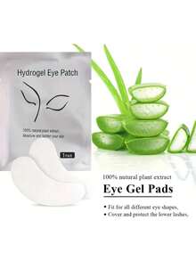 200/100/50/25/10对睫毛延长凝胶贴片套装，天然水凝胶，适用于美容化妆面膜套装用品眼膜垫美容工具 - 彩色 - 查看 4