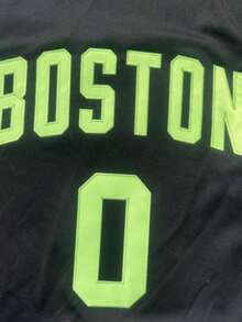 Men 2 Packs Customized Letter Graphic Sports Set - Black - View 3