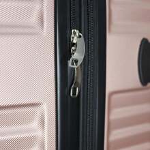 Lightweight Hard Shell Cabin Suitcase |  Spinner Wheels | Durable Carry-On Luggage With TSA Lock & Detachable Wheels - White - View 6