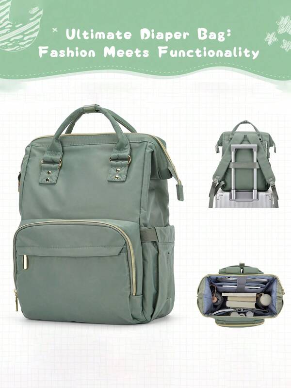 Sac à dos pour femmes Sac d'école avec plusieurs poches, sac à dos de voyage, sac à langer, sac à dos pour ordinateur portable, sac à dos de voyage, sac multifonction pour bébé, grande capacité, imperméable, sac résistant pour femmes et hommes pour voyager, pour le camping