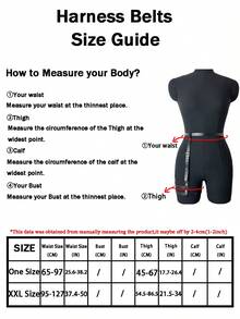 1 件女士黑色 PU 皮革腰带大腿吊袜带哥特蒸汽朋克腿部配饰适合日常使用情人节