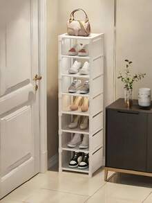 1pc - Multi-Tier Shoe Rack, Shoe Cabinet, Easy To Install, Multi-Function Storage, Home Essentials