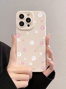 Flower Chrysanthemum Pattern Painted Lightweight Shockproof Phone Case Compatible With IPhone Compatible With Samsung Compatible With Xiaomi 11/12Pro/12/12X/13Pro/14Pro/15Pro/X3pro/ Compatible With Redmi 10/9/Note9/12c/Note11pro/Note8Pro/9C/9a, Stylish And Protective Phone Cover Waterproof Anti-Fall Scratch Resistant, International Version, Not The Domestic Version - Multicolor - View 4