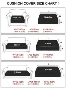 1 Màu Sofa Đệm, Tối Giản Đồng Bằng Ghế Sofa Đệm Cho Gia Đình - Xám - Xem 2