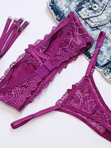 Women Sexy Lingerie Sets - Purple - View 4