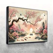 超大全钻石画套件 - DIY 圆形钻石艺术，专为初学者设计，不含画框，适合装饰客厅、卧室和办公室，完美的手工礼物，墙面装饰艺术，无框，多种尺寸可选 - 彩色 - 查看 3