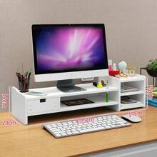 1pc Computer Monitor Riser Stand For Desk, Office Use,School Supplies,Back To School