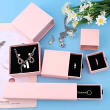 Pink Velvet-Lined Jewelry Gift Boxes (1/10-Pack) - Drawer-Style Wedding Favor Box For Necklaces, Earrings, Rings - Beading & Jewelry Making Display Case With Commercial-Grade Packaging For Small Businesses