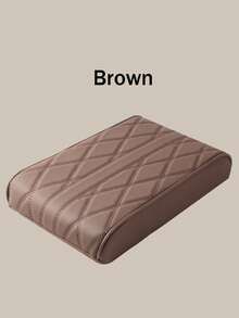 汽车扶手垫增高垫菱格皮革加宽加厚中控台通用车载记忆棉扶手箱垫 - 均碼 - 查看 10