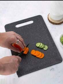 1 Stück Schneidebrett-Set mit Marmorimitat, Küchen Zubereitungsbrett, gekocht/roh Trennung, Haushaltsware Obst-Schneidebrett, Kinder-Zubereitungsbrett