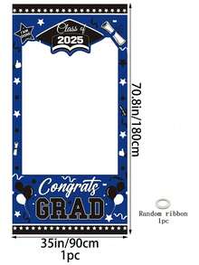 Sfondo per tenda tagliato al laser per laurea, decorazioni per festa di laurea GRAD, accessori per photobooth, decorazioni per compleanno, arazzo per decorazione della stanza, bandiera per decorazioni per feste - Multicolore - Visualizzare 13