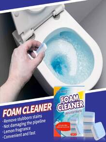 12pcs Toilet Cleaner - Contains Cleaning Ingredients That Help Remove Stubborn Urine Scale, Limescale, Rust Stains And Other Persistent Dirt, Making The Toilet Interior Cleaner, With A Light Fresh Lemon Scent
