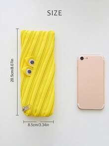 1 件装怪物铅笔盒，适用于学校、大学和办公室铅笔袋、返校、圣诞节礼物