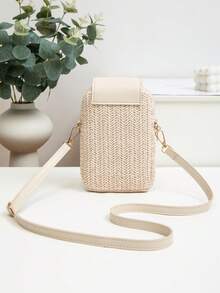 新款时尚欧美风编织斜挎包，度假草编包，旅行包，便捷收纳包，编织单肩托特包，夏季最佳海滩度假必备