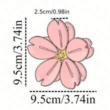 1set Cherry Blossom Petal Sealing Clip, 5 Clamps Sealer Clip For Snack Bread Food | Airtight Seal For Packaging Bag | Plastic Bag Clips | Decorative Magnets Funny 3D Flower Magnet For Office Kitchen Locker | Kitchen Gadgets | Home Storage And Organization