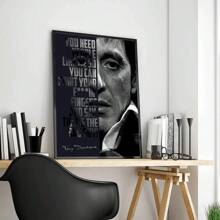 1pc,Movie Posters Wall Art,Vibrant And Fashionable Movie Quotes Party Decor Room,Movie Character Portrait Lovers Style Aesthetic