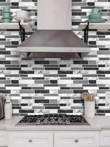 25 Peças Adesivos para Parede Carimbo de Cozinha, Padrão de Mármore, Resistente a Água/Óleo/Desgaste, Decalque Removível para Cozinha, Banheiro, Decoração do Lar, Tamanho: 25 peças, 9,84x4,72 polegadas Papéis de Parede Decoração de Sala Papel de Parede Adesivo de Parede Decoração de Parede Adesivo de Parede Acessórios de Cozinha Itens de Cozinha Decoração de Cozinha