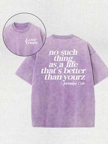 There Is No Such Thing. This T-Shirt Is Better Than Your Men's Washable Cotton T-Shirt. It Is All Cotton, Casual And Sports Style, Fashionable And Street Style, Suitable For Travel And Sports. - 紫色 - 查看 1