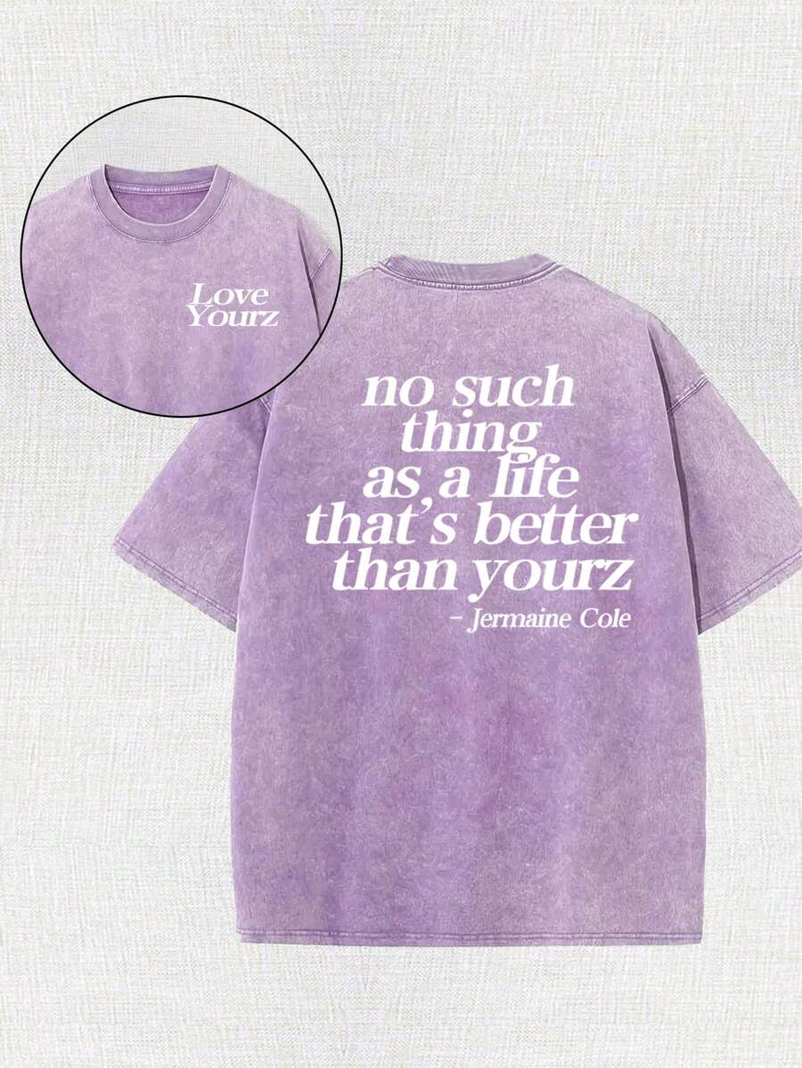 There Is No Such Thing. This T-Shirt Is Better Than Your Men's Washable Cotton T-Shirt. It Is All Cotton, Casual And Sports Style, Fashionable And Street Style, Suitable For Travel And Sports. - 紫色 - 查看 1