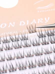 120片鱼尾睫毛嫁接透明分段假睫毛，鱼尾花毛单簇漂亮睫毛，自然仿真假睫毛，仙女睫毛 - C - 查看 5