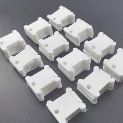 qingfei 150 piezas Carretes de plástico transparente - Organizador de hilos de bordado de punto de cruz DIY Carretes de hilos para costura y bordado, carretes de plástico, carretes rígidos