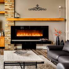 1PC Retro Metal Scroll Wall Art Decor, Rustic Iron Wall Medallion Black Metal Scroll Wall Art Iron Metal Wall Plaque For Living Room Home Decoration Room Decor Bedroom Decor Wall Decor Kitchen Decor - Black - View 4