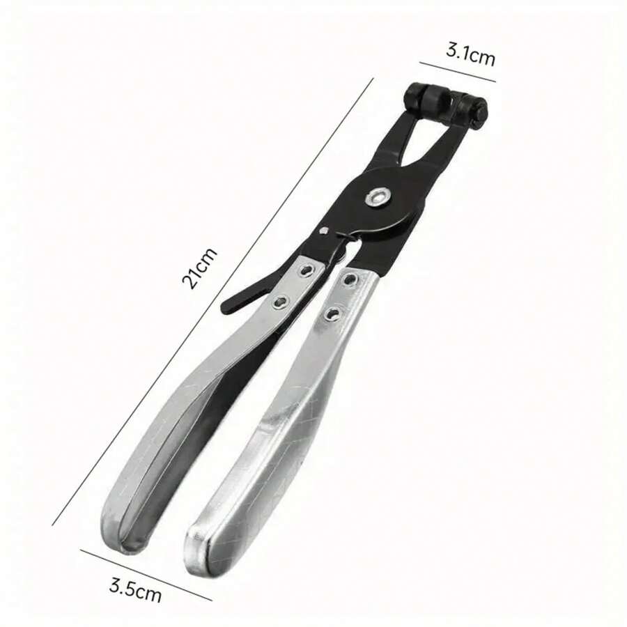 Auto Water Hose Clip Removal And Installation Tool Ring-Type Flat Band Hose Clamping Swivel Drive Jaw Locking Tool - 銀色 - 查看 1