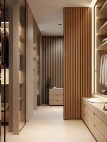 Tapet detașabil, tapet din PVC cu dungi și imitație de lemn impermeabil, detașabil fără reziduuri, rezistent la umezeală, la mucegai, rezistent la căldură, potrivit pentru sufragerie, sufragerie, decor dormitor - Multicolor - Vizualizare 5