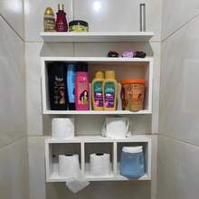 Bathroom Shelf And Niche Kit 50CM - 3 Piece Kit - trắng - Xem 2