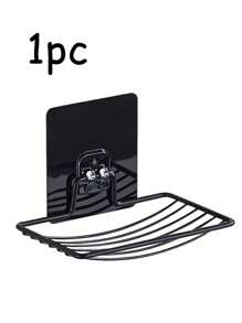 Suport pentru săpunieră cu design de drenaj, suport pentru burete de chiuvetă, săpunieră, rezistent la rugină și impermeabil, instalare ușoară, organizator de baie, fără găurire, organizator de duș, pentru depozitare în baie și decor interior și bucătărie