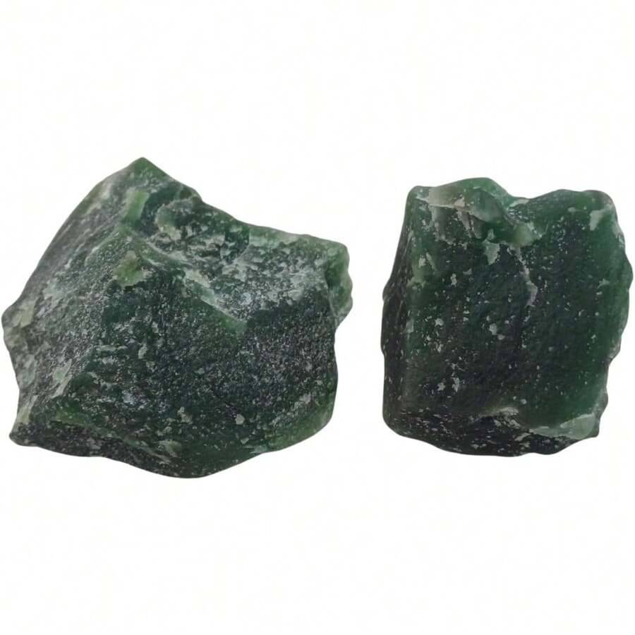 Local Shipping--  Healing Crystals, Stones, Healing Stones, Rock Collection, Agate, Raw Stones ,Crystals, Rocks, Jade, Crystals And Healing Stones(Labradorite, 2 Pcs) - Ngọc bích xanh - Xem 1