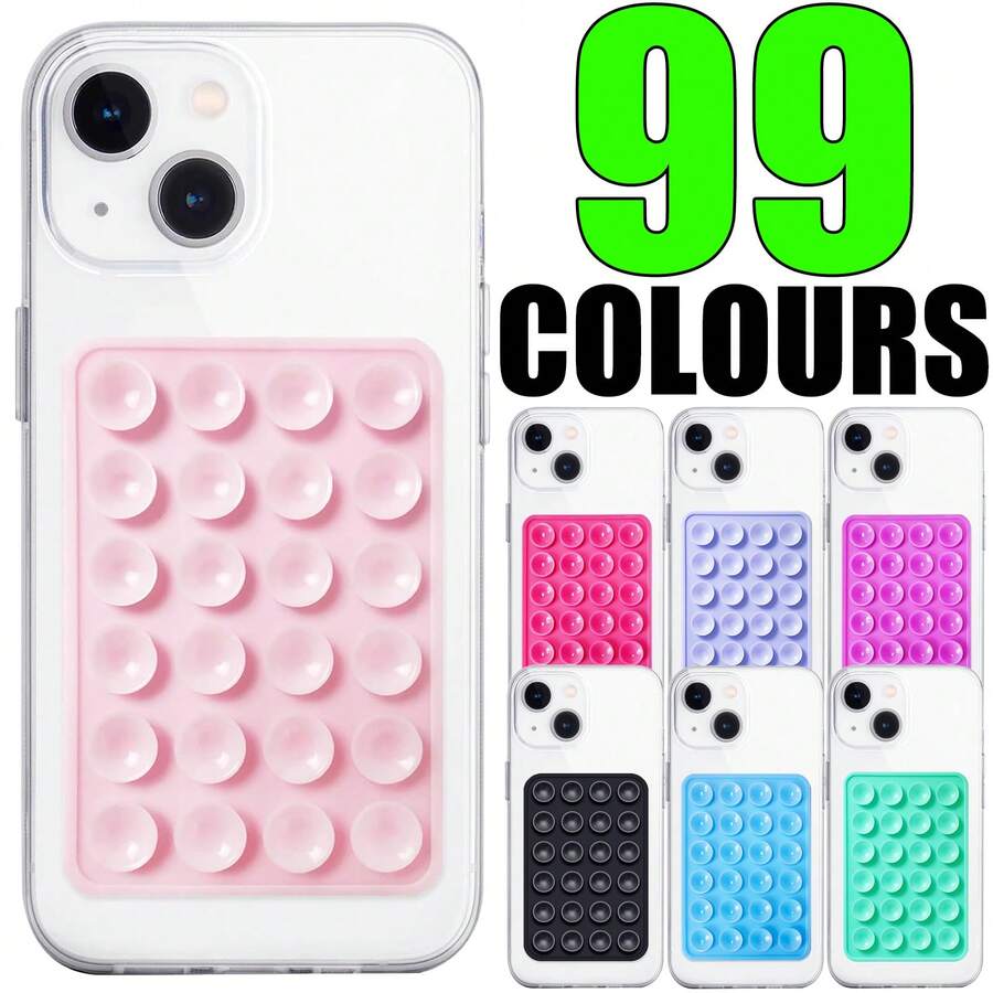 4/3pcs Silicone Phone Suction Cup Holder, Phone Suction Cup Stand, Sticky Phone Stand, New Silicone Suction Cup Stand, Upgraded Suction Cup Card Packaging, Fashionable Item, Silicone Suction Cup Phone Case Stand, Newly Upgraded Super Strong Adsorption, 1/3/4/6/8/10/50/100pcs/Set