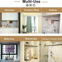 70-310cm Heavy Duty Extendable Telescopic Shower Curtain Pole Rail Rod Bath Door Room Decor Bathroom Accessories Back To School Fall Decor Bathroom Decor