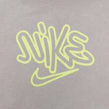 Nike Sudadera con capucha de punto con estampado de letras de manga larga informal para adolescentes