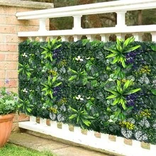 1PC Artificial Green Wall Landscape Home Garden Jungle Decor Fake Plants Hanging Grass Greenery Wall Panels Garden Fence Decoration