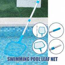 NetHong Swimming Pool Skimmer Net,Leaf Cleaner,Rake Pond Net With Telescopic Alu Pole UK - Blue - View 7