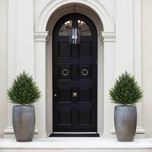 2026 New 2FT Artificial Cedar Topiary Tree With Garden Garden Spikes – UV Resistant Faux Cypress Shrub For Outdoor Garden, Porch, Patio 2 Packs Realistic Decorative Plant For Home & Holiday  (Style C 2 Pack) - Style C 2Pack - 查看 6