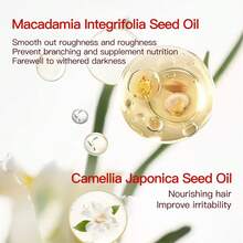 Cápsulas de suero capilar con provitaminas - 40 tratamientos de un solo uso con aceites de macadamia y argán para revivir el cabello dañado - 1 pieza - Ver 5