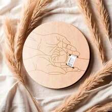 Newborn Hospital Bracelet Engraved Keepsake Holder, Personalized Baby Gift, Laser-Cut Wood Fiber Board, Memorial Pregnancy Wristband For Mother's Day & Father's Day - Multicolor - View 9