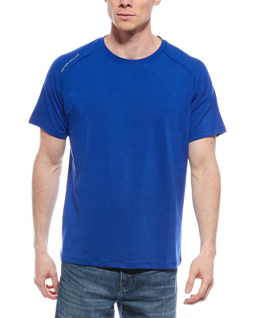 Peter Millar Aurora Performance T-Shirt - 藍色 - 查看 1