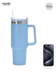 1个40盎司可重复使用真空保温水瓶，带提手、防漏盖和吸管，可长时间保温/保冷。 - 40盎司 - 查看 17