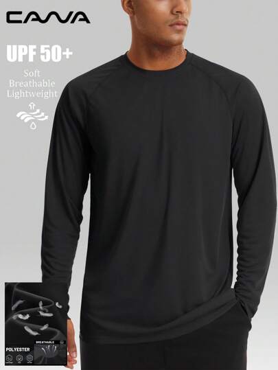 Cavva Chemise manches longues de protection solaire UPF 50+ pour hommes, respirante, légère et douce, parfaite pour l'extérieur, la randonnée, la course à pied et la pêche