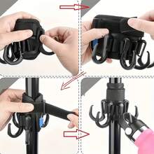 1 Peça Gancho Preto Antiderrapante para Guarda-Sol de Praia - Material de PC Durável, Design com 6 Ganchos para Toalhas, Garrafas, Óculos de Moda, Chapéus e Bolsas - Ótimo para Acampamento ao Ar Livre, Viagens à Praia e Dias Ensolarados, Acessórios de Praia | Suporte de Copo de Segurança | Ganchos de Guarda-Sol Resistentes