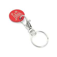 1pc-10pcs Shopping Cart Token Supermarket Trolley, Stainless Steel Shopping Trolley Remover, Shopping Trolley Token Pendants, Shopping Trolley Chips, Metal Stainless Steel Keychain, Keyring Decoration With Trolley Unlocking Key, Keyring Accessory - Multicolor - View 16