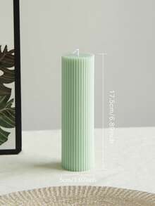 手工香薰蜡烛装饰，橄榄绿条纹圆柱形，淡淡的香味，适合婚礼/生日派对/纪念品/生日礼物/烛光晚餐/周年纪念/野餐/用餐/阳台/酒吧/餐厅/拍照/送给朋友/家人/情侣的礼物 - 彩色 - 查看 19
