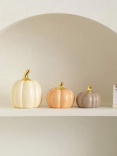 1 pezzo Decorazione a forma di zucca in ceramica, disponibile in varie dimensioni e colori, stile moderno minimalista, regalo, artigianato in ceramica, adatto per ristorante, vacanze, casa, stanza, decorazione per matrimonio