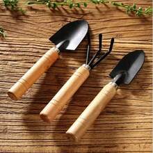 3 Piece Gardening Kit Fork Wide Shovel Transplanter - 彩色 - 查看 5