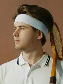 3件套吸汗运动头带，男女通用，适合网球、篮球、跑步、健身等运动 - 吸汗带 [聚酯纤维]